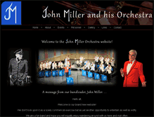 Tablet Screenshot of johnmillerorchestra.com